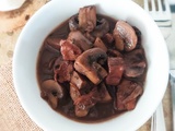 Bourguignon de Champignons et Emincé de Soja *Recette Cookéo