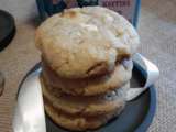 Cookies sans gluten au Chocolat blanc, Noix et Cranberrys