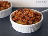 Crumble Banane,Coco et Pain d’épices (sans four)