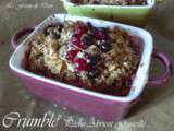 Crumble Pêche Abricot Groseille