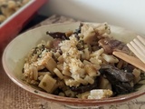 Gratin de Crozets, Champignons et Châtaignes