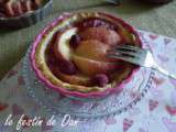 Tarte Pêche et Framboise