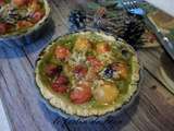 Tarte Tomates, Pesto & Parmesan