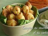 Gougères cantal saumon