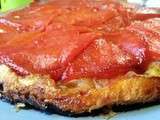 Tatin de poivrons rouge au piment d’espelette et miel de thym