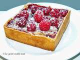 Tarte amandine aux framboises