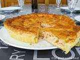 Tourte aux poireaux et aux deux saumons