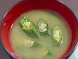 Miso d’okra オクラ入りお味噌汁