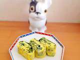 Tamagoyaki au wakame ワカメ入り玉子焼き