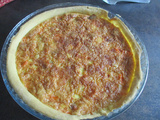 Tarte à la truite fumée et au comté