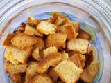 Croutons ail et herbes de Provence maison