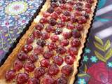 Tarte aux cerises, thym & citron vert