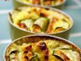 Clafoutis au saumon et courgettes