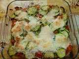 Lasagne de courgettes au poulet