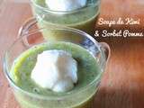 Soupe de Kiwi & Sorbet Pomme