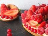 Tarte aux Fruits Rouges & Pralines Roses