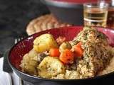 Tajine de poulet aux olives pour une viande fondante et pas sèche du tout