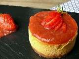 Cheesecake fraise-rhubarbe