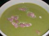 Veloute de pois au lard