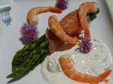 Ballotin de saumon aux asperges