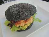 Burger de saumon au chou rouge