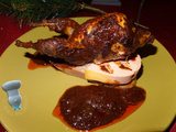 Caille en sauce veloutée façon rossini