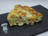 Clafoutis au chou-fleur, bacon et Reblochon