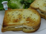 Croque-monsieur chèvre et lavande