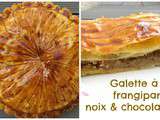 Galette à la frangipane noix & chocolat blanc