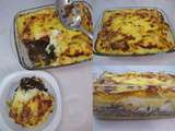 Lasagnes aux lentilles et Cantal