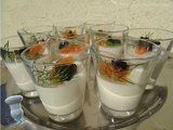 Mini panna cotta au saumon