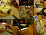 Raclette au bleu et à la poire