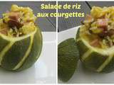 Salade de riz aux courgettes