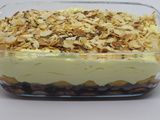 Tiramisu aux myrtilles et amandes