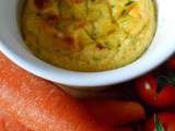 Flan carotte et courgette aux oignons