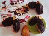 Madeleines vanille coque chocolat