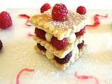 Millefeuille aux framboises