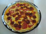 Quiche à la tomate et au chorizo