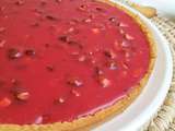 Tarte aux pralines roses