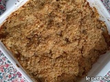 Crumble aux flocons d’avoine