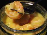 Crevettes sauce mangue