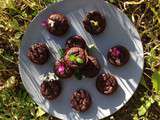 Petits fondants chocolat et compote de pommes (sans oeufs)