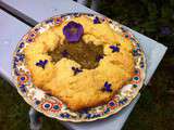 Tarte rustique rhubarbe et amandes