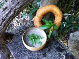 Velouté de champignons de Paris, échalote et persil