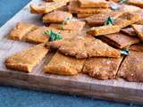 Biscuits apéro rustiques à la tomate, piment d’Espelette et Ossau-iraty