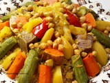 Couscous complet de blé dur aux légumes