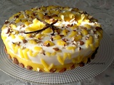 Entremets aux amandes, citron et vanille