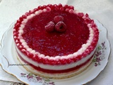 Entremets aux framboises