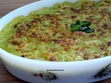 Gratin de légumes à la sauce verte