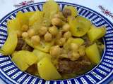 Tajine de navets aux pois chiches